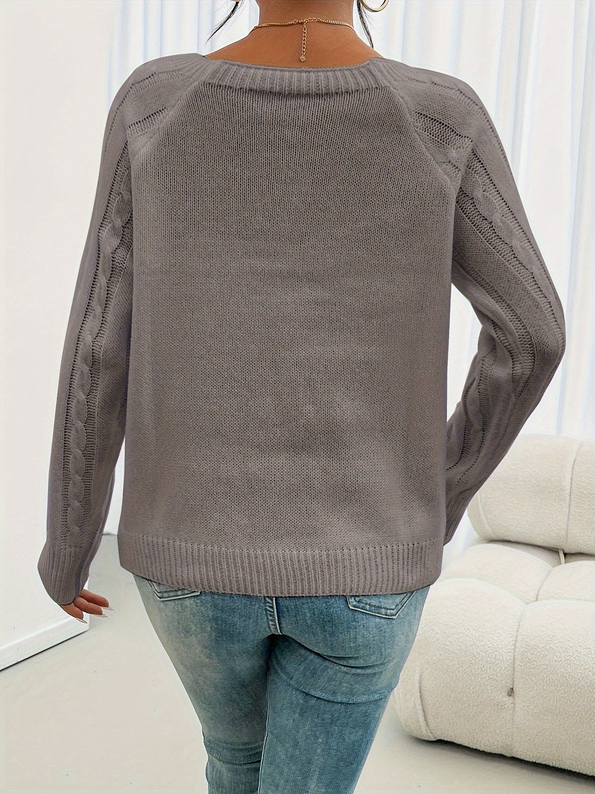 Varsovia Atelier | PULL TEKSTUROWANA Z GUZIKAMI