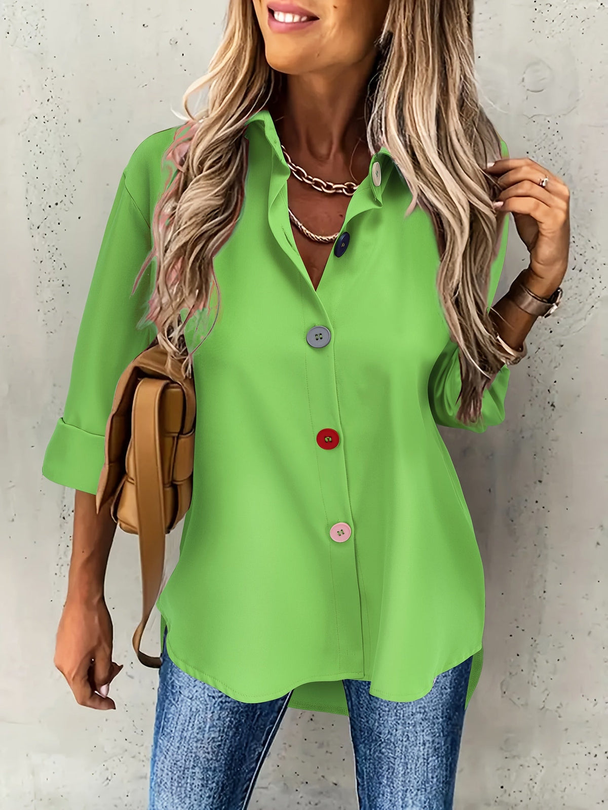 Varsovia Atelier | SZYKOWNA BLUZKA Z GUZIKAMI