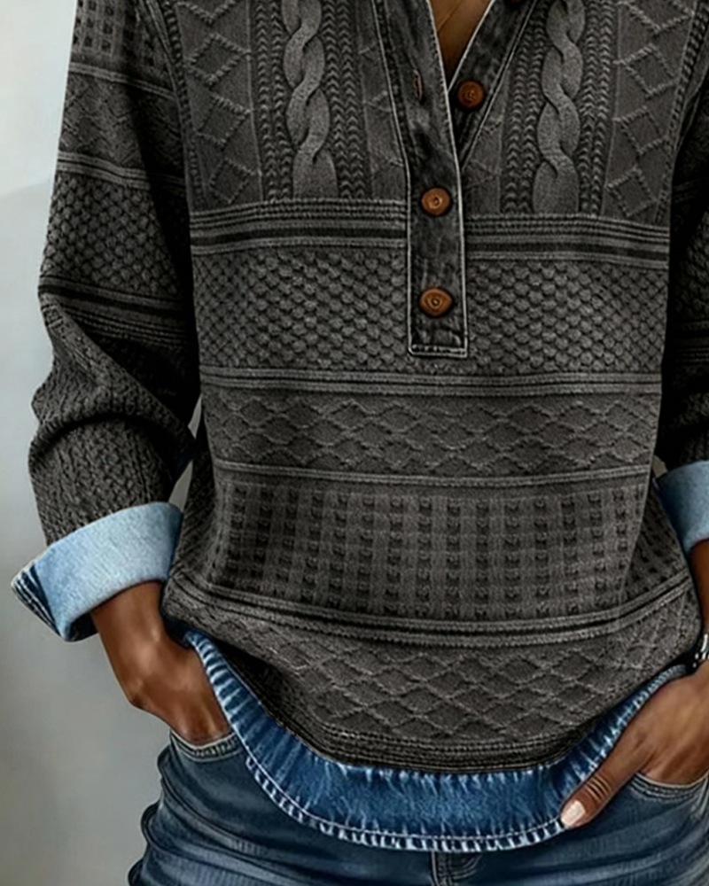 Varsovia Atelier | KOSZULA Z EFEKTEM DENIMU