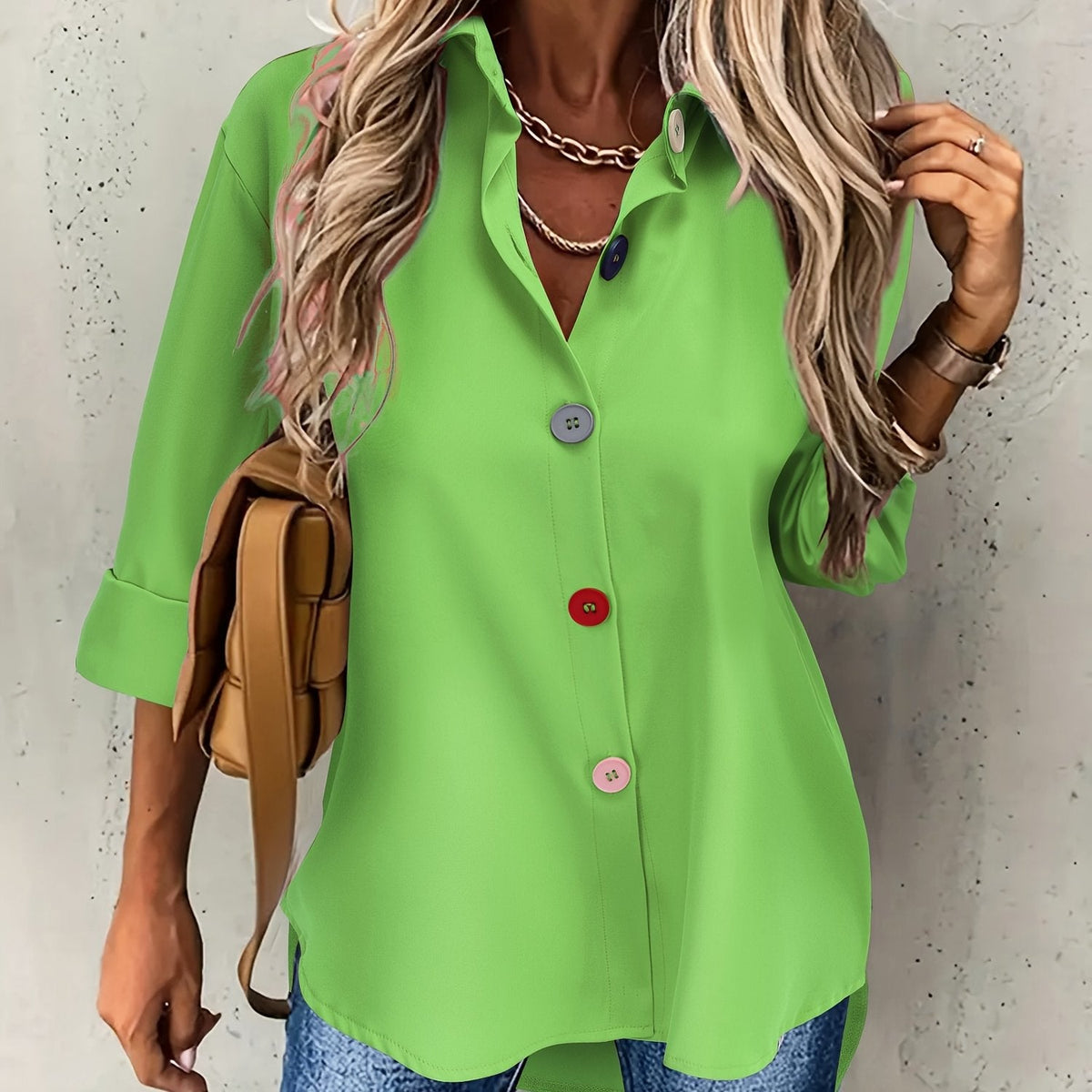 Varsovia Atelier | SZYKOWNA BLUZKA Z GUZIKAMI