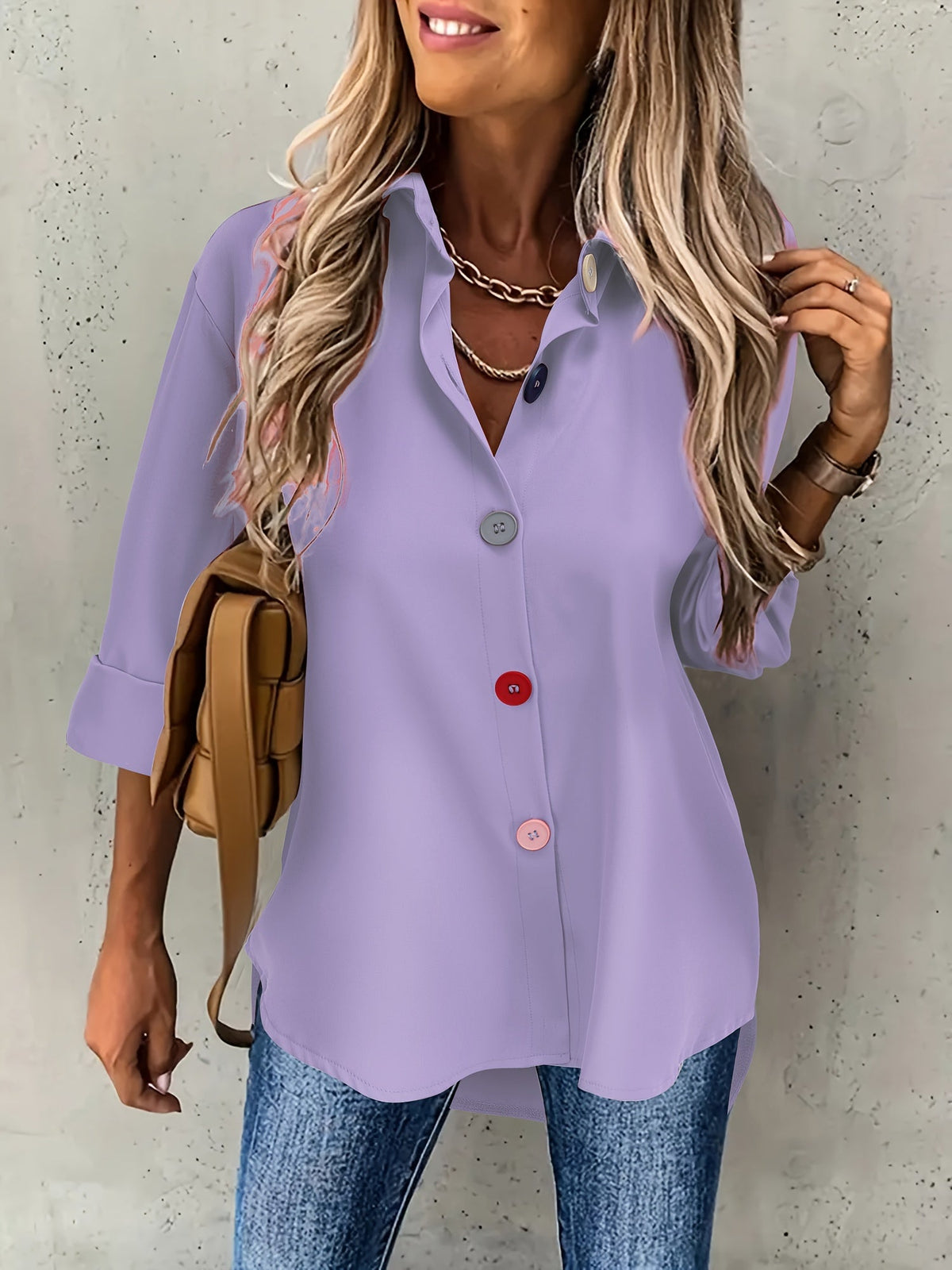 Varsovia Atelier | SZYKOWNA BLUZKA Z GUZIKAMI