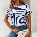 Varsovia Atelier | T-SHIRT WZORZYSTA ABSTRAKCYJNY