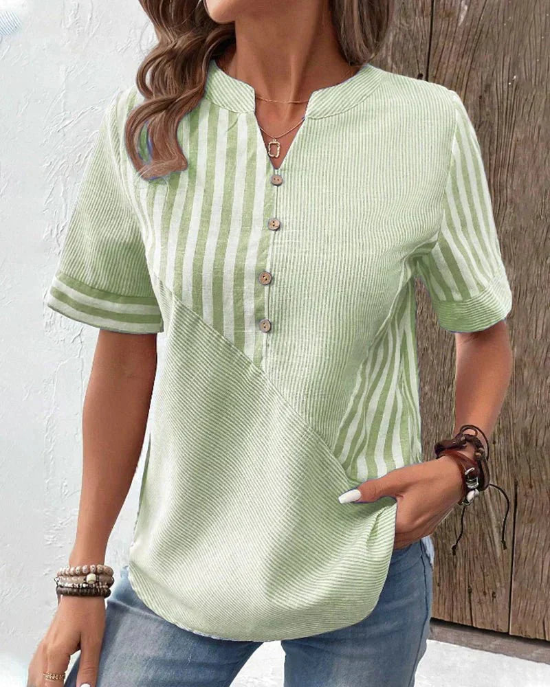 Varsovia Atelier | BLUZKA W PASKI ELEGANCKA FOR WOMEN