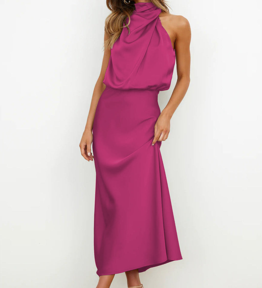 Tyra | Elegancka wieczorowa sukienka z dekoltem halter