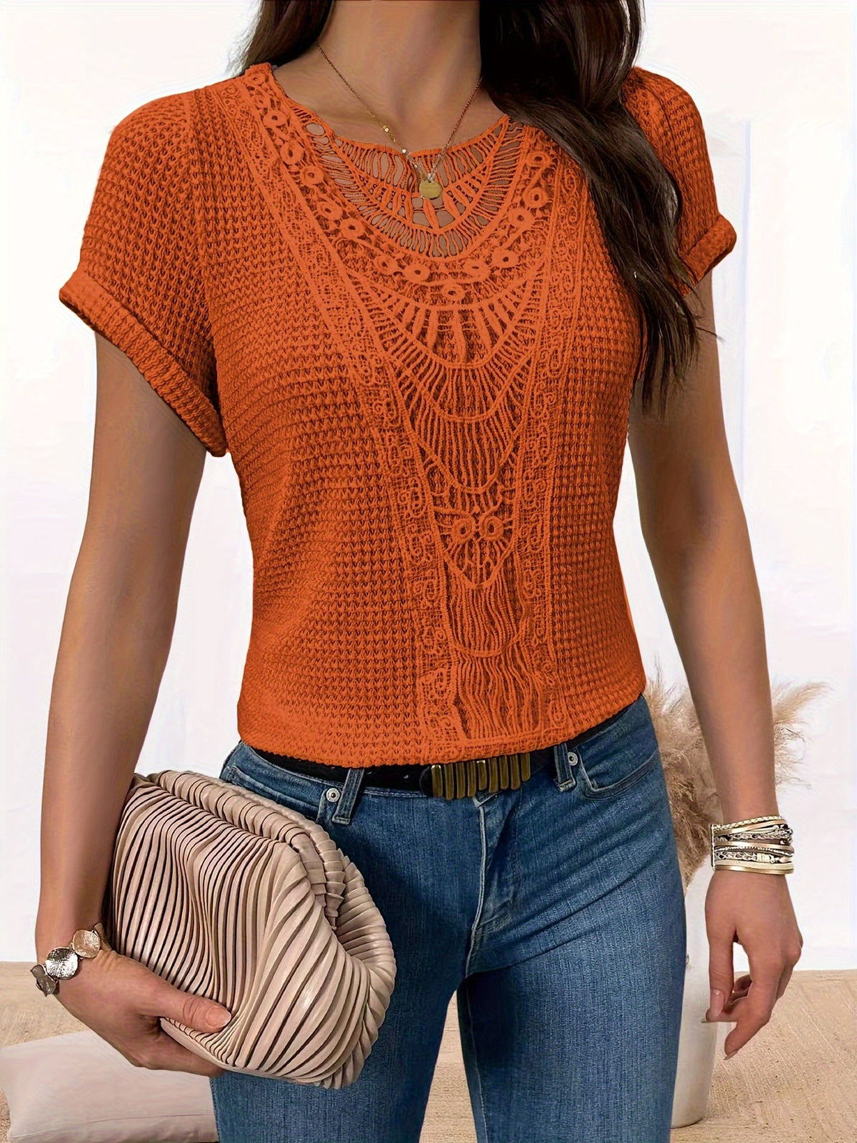 Varsovia Atelier | T-SHIRT KORONKOWA
