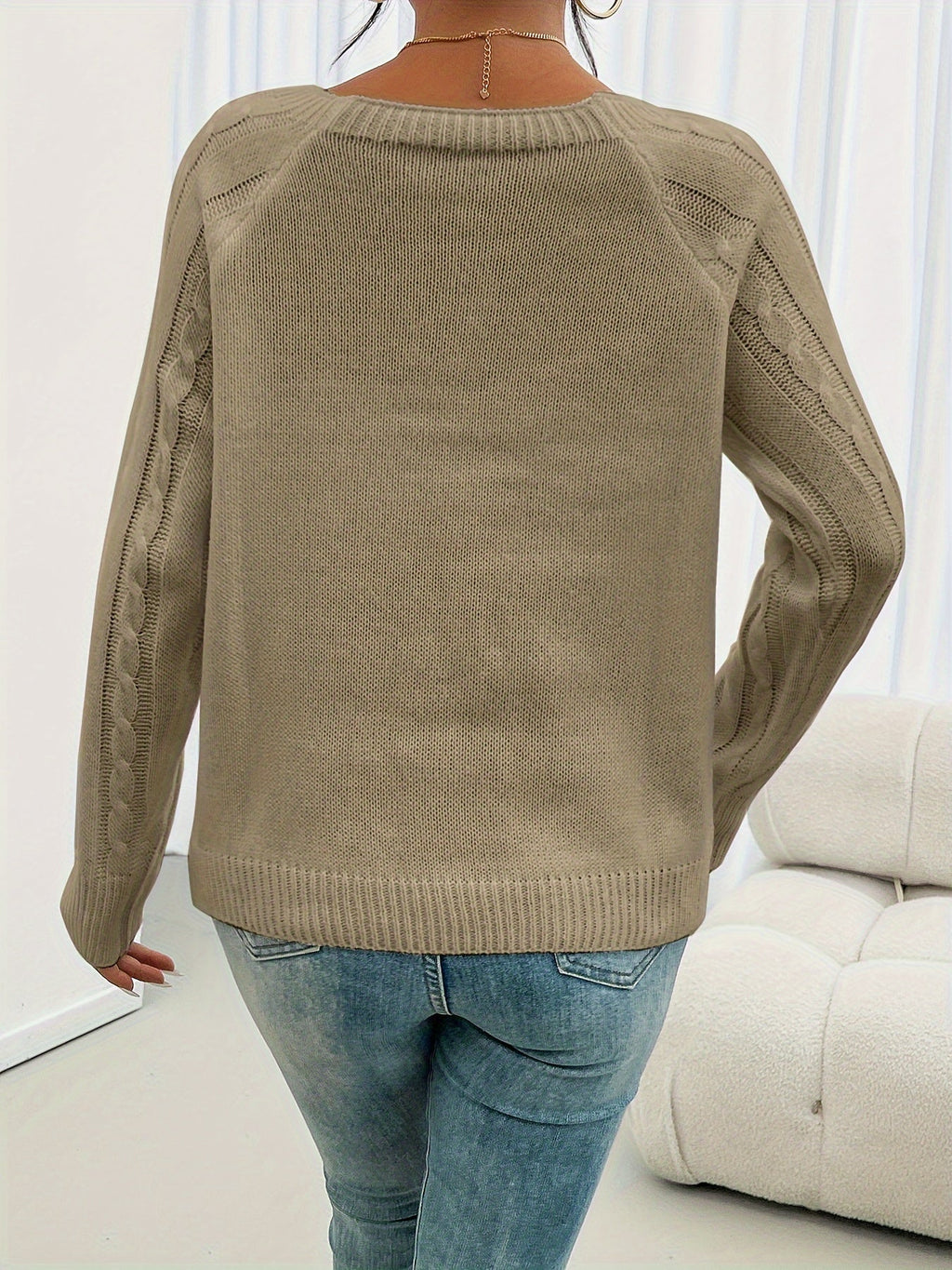 Varsovia Atelier | PULL TEKSTUROWANA Z GUZIKAMI