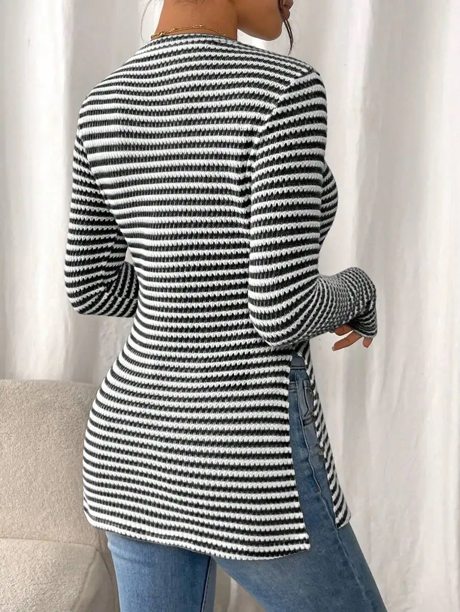 Varsovia Atelier | TOP DŁUGI prążkowany