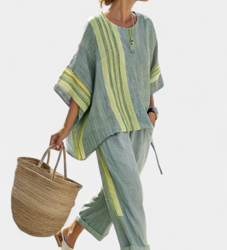 Lorena - Boho Set in Linen and Bamboo