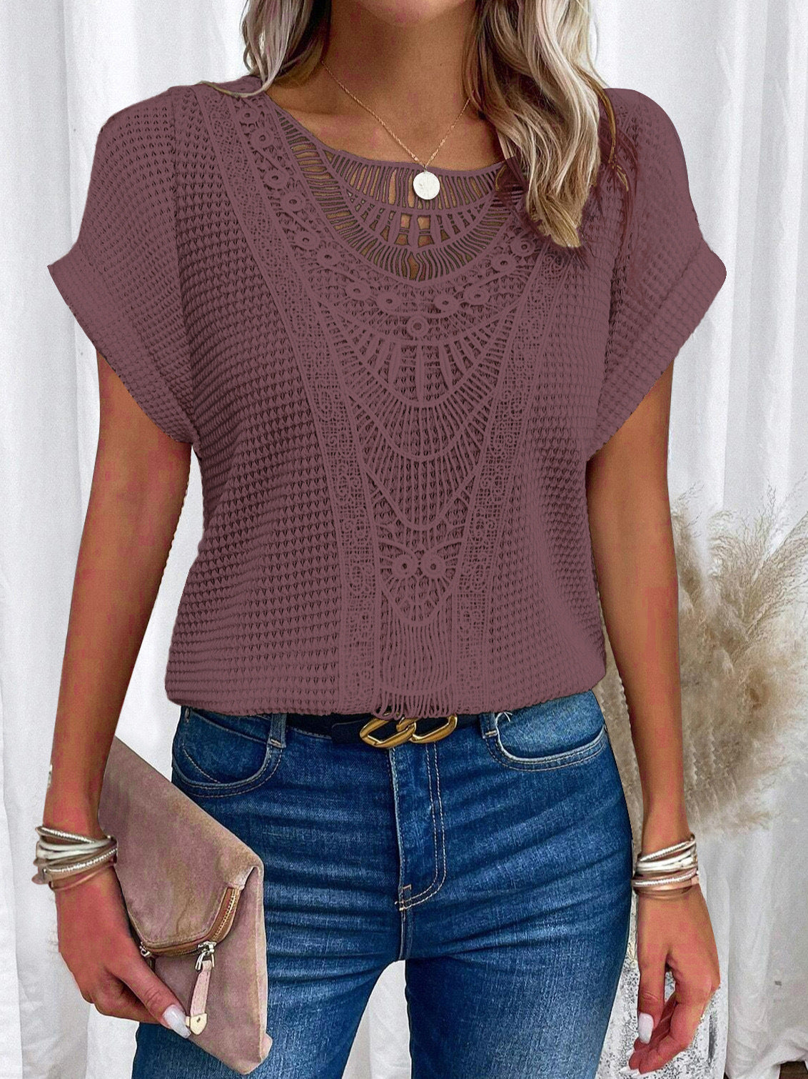 Varsovia Atelier | T-SHIRT KORONKOWA