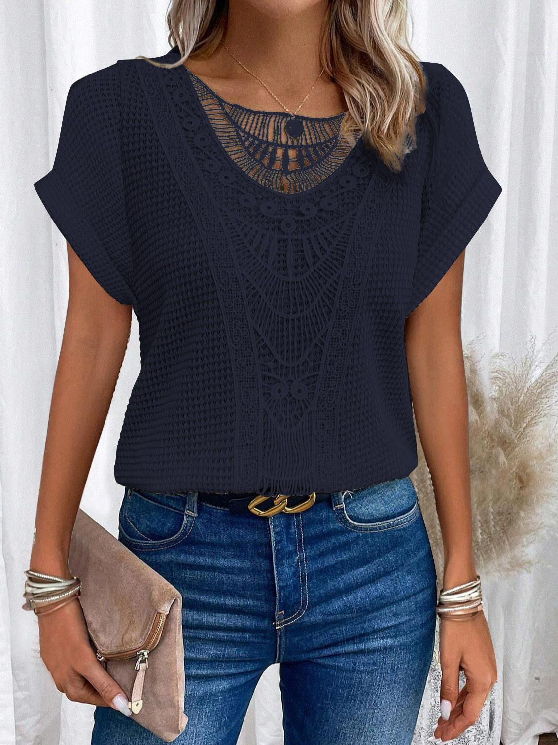 Varsovia Atelier | T-SHIRT KORONKOWA