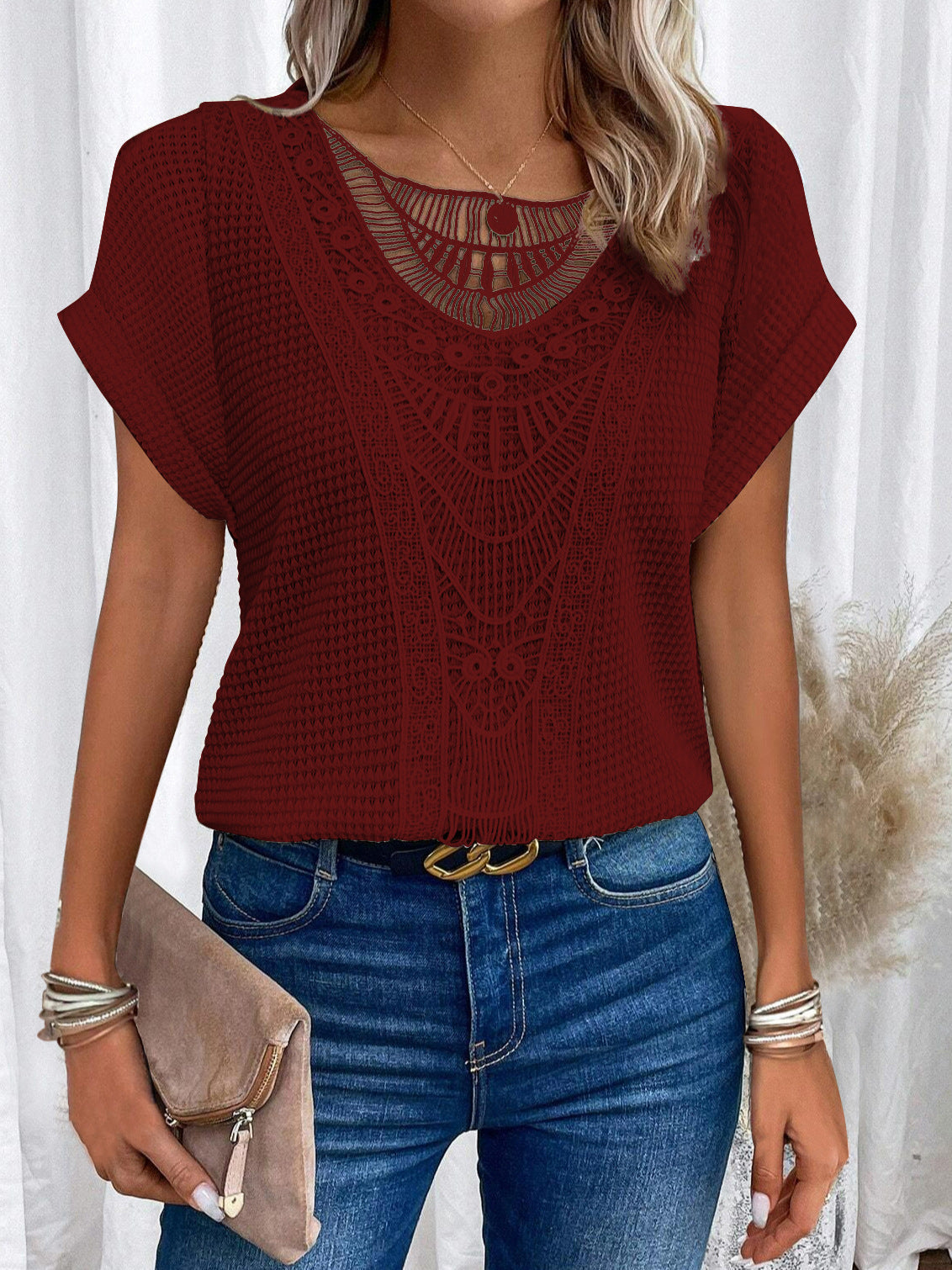 Varsovia Atelier | T-SHIRT KORONKOWA