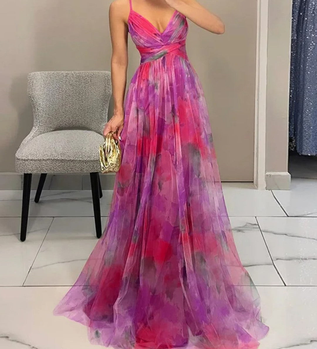 Varsovia Atelier | Éléonore | SUKIENKA Longo Fluido Florido
