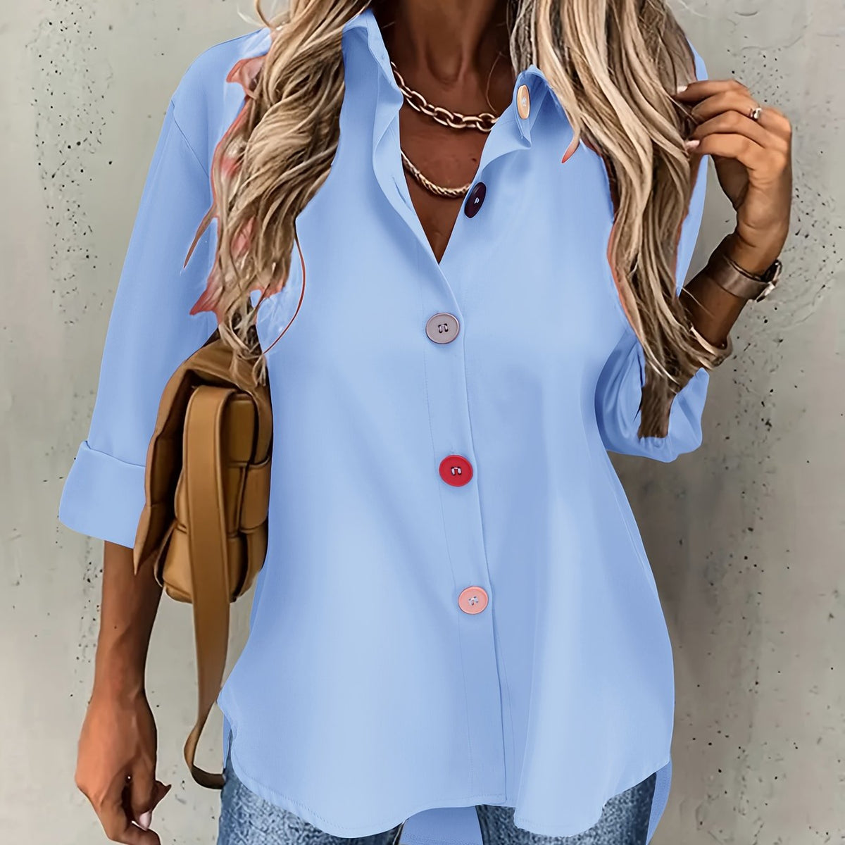 Varsovia Atelier | SZYKOWNA BLUZKA Z GUZIKAMI