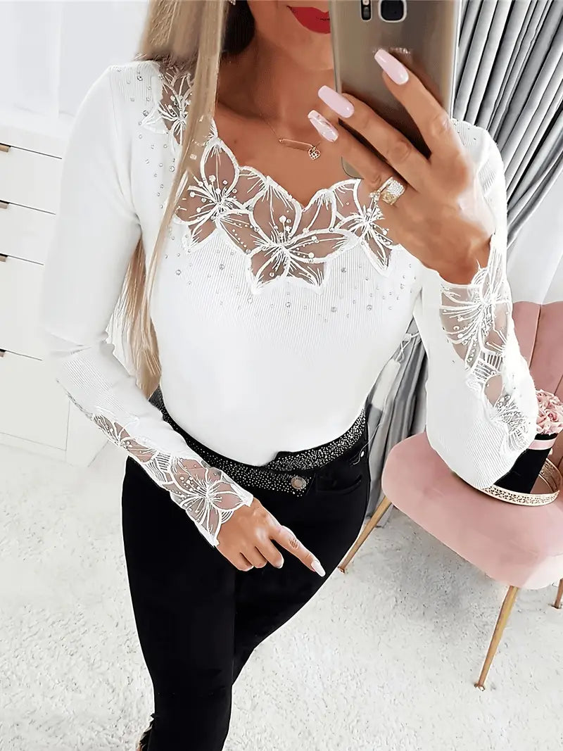 Varsovia Atelier | TOP Z KORONKOWYM DEKOLTEM V