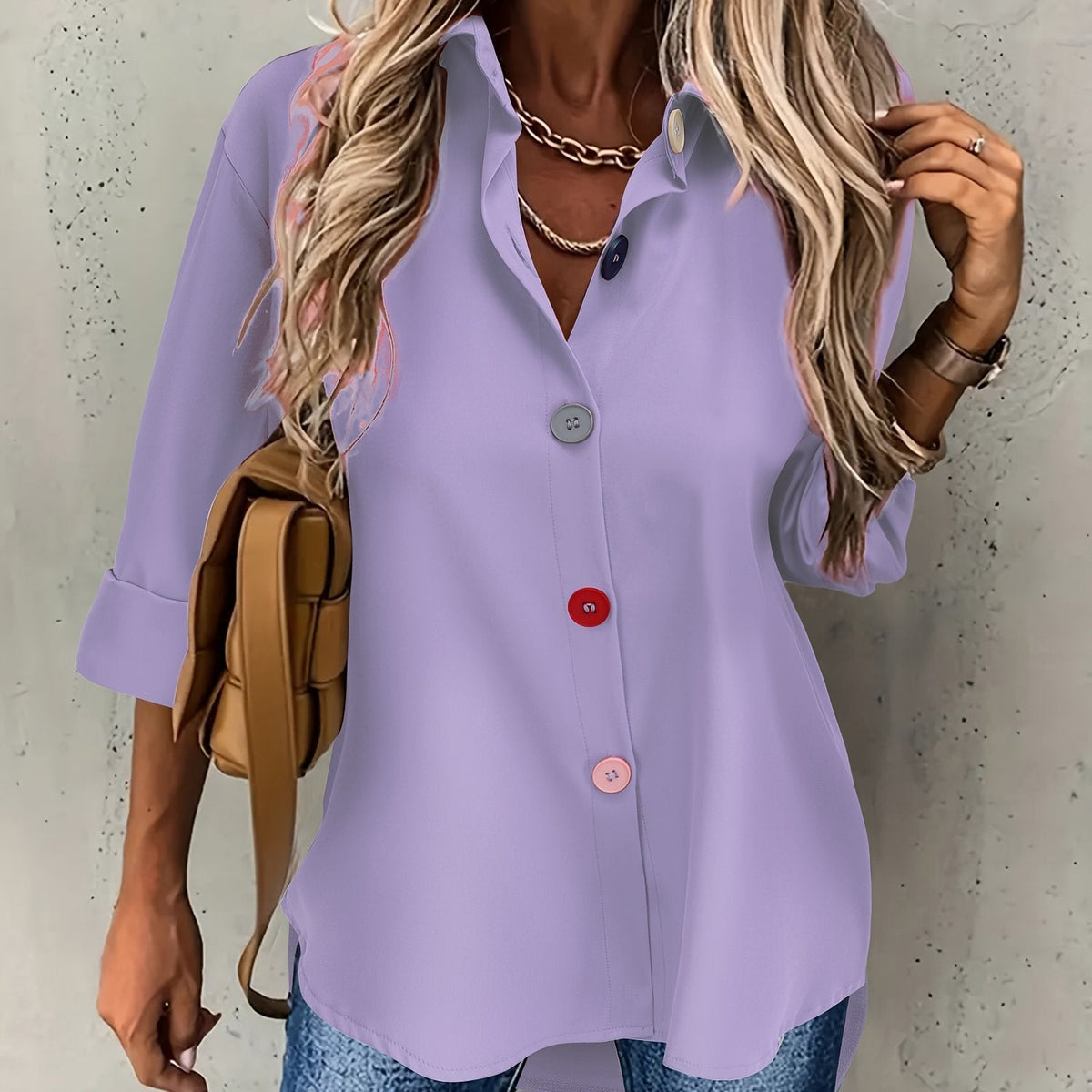 Varsovia Atelier | SZYKOWNA BLUZKA Z GUZIKAMI