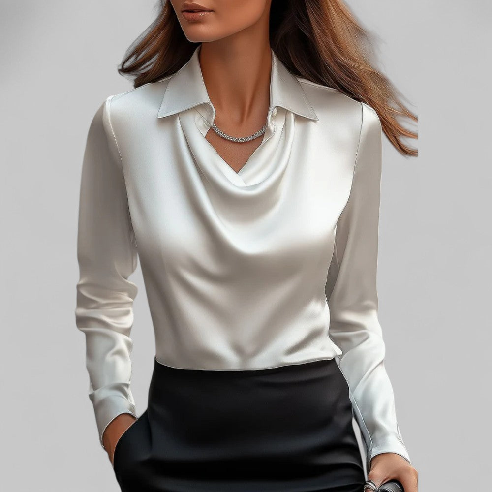 Varsovia Atelier | BLUZKA SATIN DRAPÉE