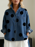 Varsovia Atelier | KOSZULA OVERSIZE W GROSZKI