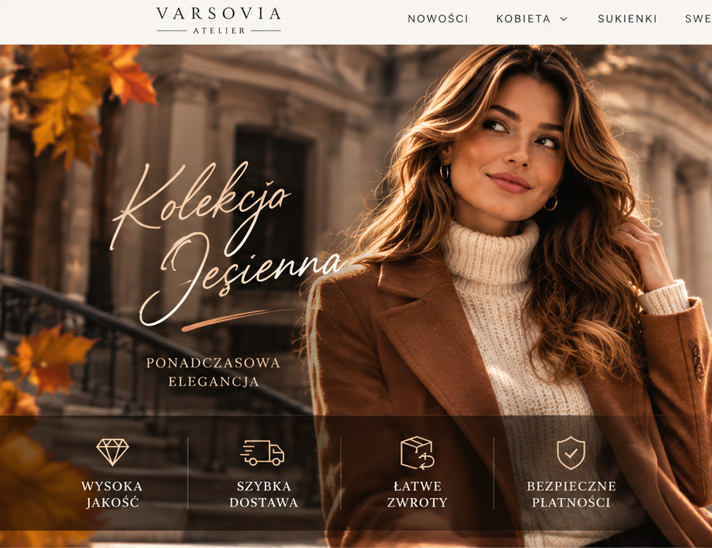 Editorial de moda feminina Varsovia Atelier — coleção de outono