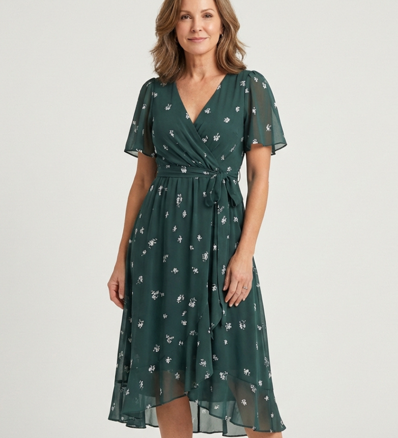 Varsovia Atelier | Chloé | SUKIENKA Midi com Padrão Abstrato