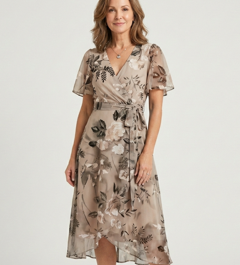 Varsovia Atelier | Chloé | SUKIENKA Midi com Padrão Abstrato